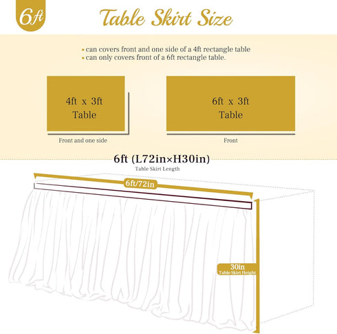 Suppromo 6ft Pink and Blue Tulle Table Skirt for Gender Reveal Tutu Table Clothes Cover for Baby Shower Boy or Girl Birthday Party Wedding Cake Ge...