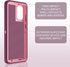 for Samsung Galaxy A50/A50S Case - Shockproof 3 in 1 Full Body Protection, Purple/Pink...