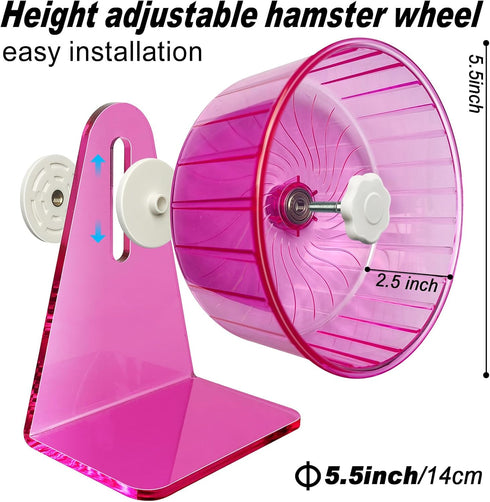 Hamster Wheel,Silent Wheel,Super Silent Hamster Exercise Wheels,Silent Hamster Wheel,Adjustable Stand Hamsters Exercise Wheels,Quiet Rat Wheel (? ...