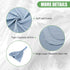 iEvolve Cotton Knitted Baby Swaddle Blanket with Hat Headband Set Newborn Swaddle Wrap Receiving Blankets for Baby Girl Boy 35" x 35"(Lightblue)...