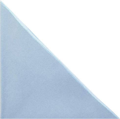 King & Priory Luxury Light Baby Blue Velvet Pocket Square, Handkerchief...