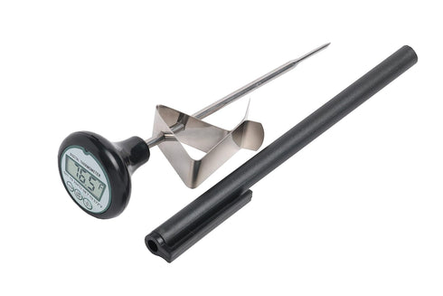 Digital Cooking Candy Liquid Thermometer with Stainless Steel Pot Clip, Quick Read, Battery Included...