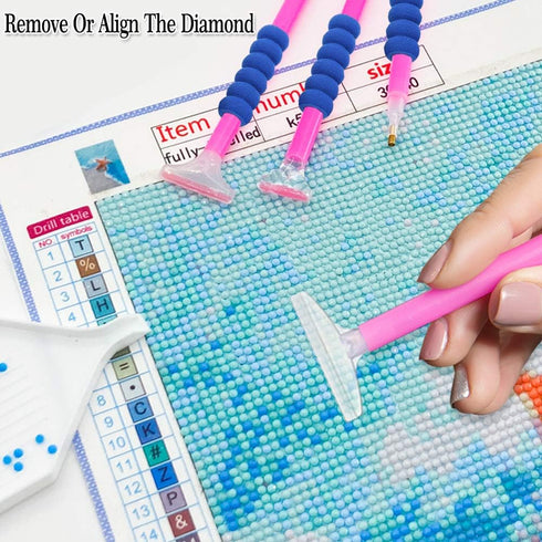 inifus 50pcs 5D DIY Diamond Painting Accessories and Tools,Dimand Art Paintings Kit,Diamond Painting Starter Kit for Adults or Kids...