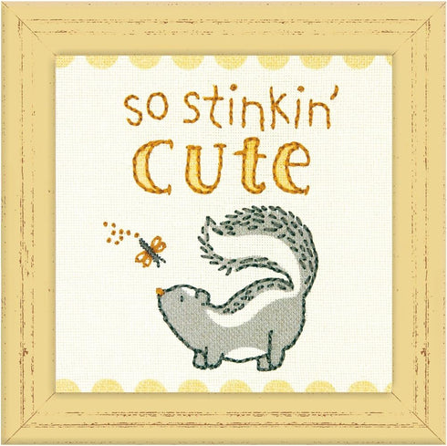 Dimensions So Stinkin' Cute' Beginner's Embroidery Kit, 5'' x 5''...