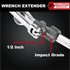 GH100-701 Universal Wrench Extender Adapter Swench Wrench 1/2 Inch Breaker Bar Wrench Extender Mechanics Tool...