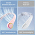 Neck fan, Portable Fan with 5-17H Lifespan, 4000mAh Neck fan air conditioner with 3 Adjustable Speeds and 64 Cool Lights, Nice Rechargeable Fan, H...