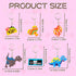 70Pcs Video Game Party Favors Video Game Keychains for Kids Birthday School Party Dinosaur Donut Marine Animal Mermaid Rainbow Bulk Keychains for ...