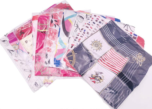 10PCS Women's Fashion Small Square Neck Scarf Satin Scarf Mixed Neck Head Scarf Neckerchief Mixed Pattern & Colors Fashion Accessory Set 19.7" x 1...