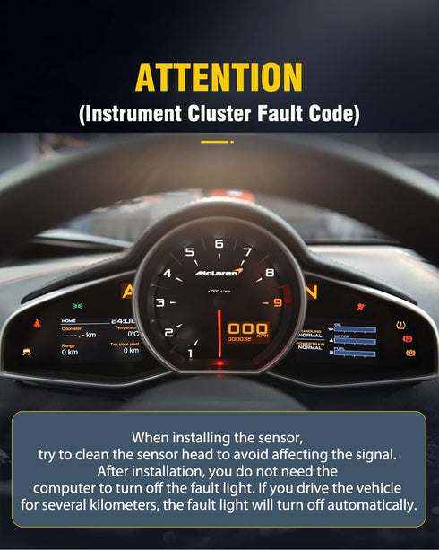 OCPTY ABS Sensor Left+Right+Rear ABS Wheel Speed Sensor ALS1858 5S11030 fit for 2008-2014 for Mercedes-Benz C300, 2008-2015 for Mercedes-Benz C350...