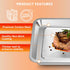 GWY Toaster Oven Tray Replacement for Cuisinart TOA-29 TOA-28 AFR-25 Toaster Air Fryer Convection Oven, Stainless Steel Pan Air Fryer Tray Replace...