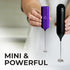 Zulay Kitchen Powerful Mini Milk Frother Handheld - Electric Hand Mixer - Portable Frother Wand for Coffee - Small Drink Blender for Lattes, Cappu...