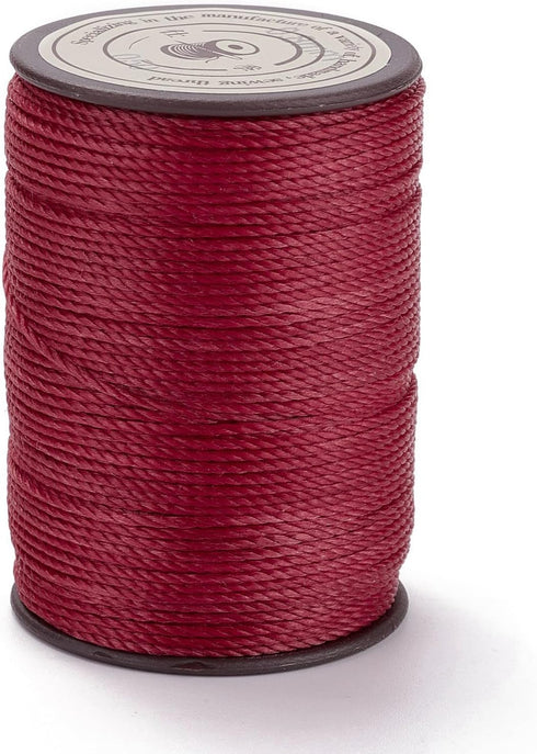 Airssory 270 Yards 0.8mm Round Waxed Polyester Thread Beading String Roll Craft Cord for Waist Beads Jewelry Making Macrame Supplies - FireBrick...