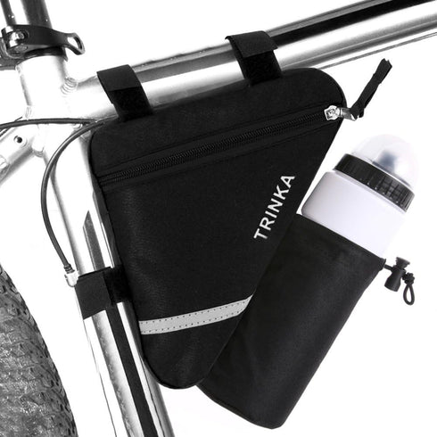MOOCY Bike Frame Bag?Bike Storage Bag with Water Bottle Pouch Bicycle Frame Pouch Bag for MTB Road Bike Cycling Bike Accessories(Black)...