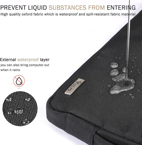 Voova 14 15 Inch Laptop Sleeve Case, Waterproof Computer Bag Cover Compatible with MacBook Pro 14 M3/M2/M1, MacBook Air 15 M2 / MacBook Pro 15,15 ...