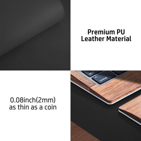 Leather Desk Pad Protector, Mouse Pad, Office Desk Mat, Non-Slip PU Leather Desk Blotter, Laptop Desk Pad, Waterproof Desk Writing Pad for Office ...