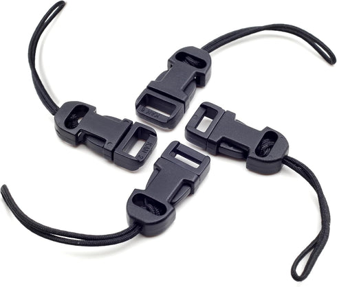Padwa Lifestyle 4 Pcs Black Quick Release Camera Strap QD Loops Connector Adapter - Camera Quick Release Clip Compatible for All Compact Digital C...