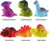 6 Packs Light-Up Floating dinosaur bath Toys set, for Baby Toddler nephew in birthday Christmas Easter , great water Bathtub shower Pool bath toy ...