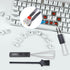 2 Pcs Keycap Puller Switch Puller+2 Pcs Keyboard Cleaning Brush, Stainless Steel Keycap Removal Tool for Mechanical Keyboard Clean Computer Cleani...