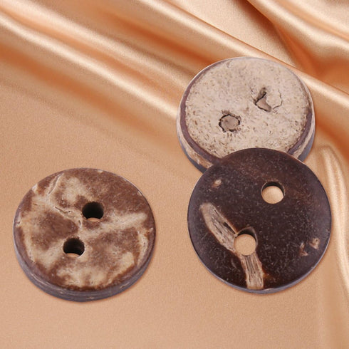 Coconut Shell 2 Holes Sewing Buttons, 400Pcs Brown Coconut Craft Buttons for DIY Scrapbooking Decor Clothing Accessories...