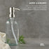 MaisoNovo Hand Soap Dispenser for Bathroom | 16.9 fl oz Clear Glass Silver Pump x 1...