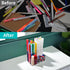 Desktop Clear Pen Holder with 3 Compartments, Acrylic Pencil Holders, Desk Organizers and Accessories...