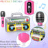 18 Pcs Inflatable Microphones 1 Pc Blow up Boombox for 80s 90s Party Decorations, 80s 90s Party Favors Decor Supplies Inflatable Musical Party Pro...