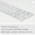 Acrylic Quilters Ruler,Sewing Ruler,3-Inch by 17-Inch, Non Slip Rings 15 Pieces for Quilting and Sewing...