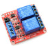 DZS Elec 5V 2 Channel Relay Optocoupler Isolation Module Red Board 3-5V High and 0-1.5V Low Level Triggered Load AC 0-250V / DC 0-30V 10A SCM IO C...