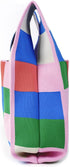 Colour Print Shoulder Bag for Women Fashion Tote Bag Small Hobo Handbag Purse Clucth Light Knit Top Handle Bag...