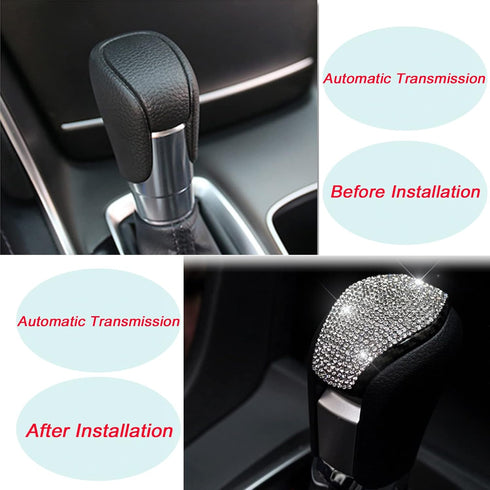 Gear Shift Knob Cover Trim car nterior Accessories Black Gear Shifter Knob Cover Compatible with Honda Civic Sedan 2022 Accord 10th 2018 2019 2020...
