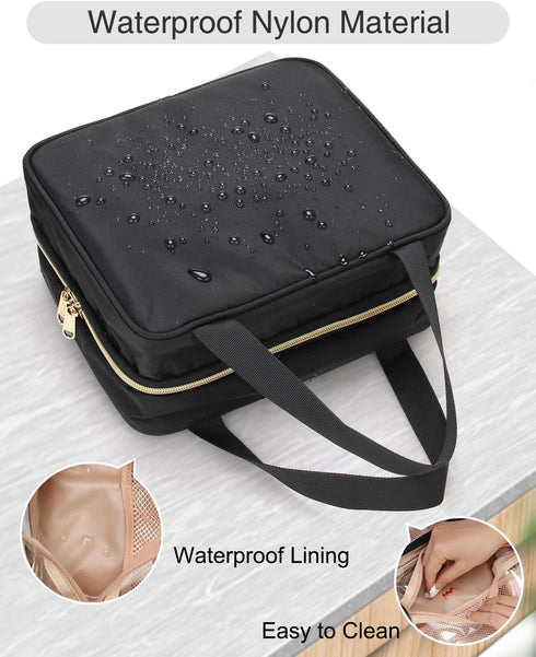 Hanging Toiletry Bag Travel Makeup Bag TSA Approved Clear Bag for Toiletries Waterproof Cosmetic Bag Toiletry Bag for Women Men Travel Toiletry Or...