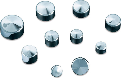 Kuryakyn 2445 Motorcycle Accessory: Kool Kaps Engine Bolt Head Covers/Topper Caps for 3/8" Socket Head Bolt (Uses 5/16" Allen Wrench), Chrome, Pac...