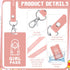 16 Pcs PVC Hall Pass Lanyards Unbreakable Hall Passes Writeable Hall Passes for Classrooms Bathroom Passes for Hall Bathroom Library Office Nurse ...