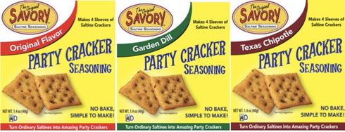 Savory Saltine Seasoning - Sampler Set of 3...