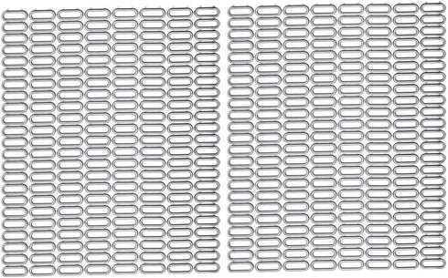 YBM Home 2-Pack Kitchen Sink Grid Plastic Protector Mat Pad Protect Surfaces and Dishes, Non-Skid Dish Protector with Quick Draining Holes, Gray...