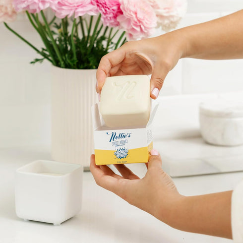 Nellie's Dish Butter Refill - Semi-Solid Zero-Waste Dish Soap Block Alternative - Light Spruce Scent - Easy Refill for Dish Butter Container - (1 ...