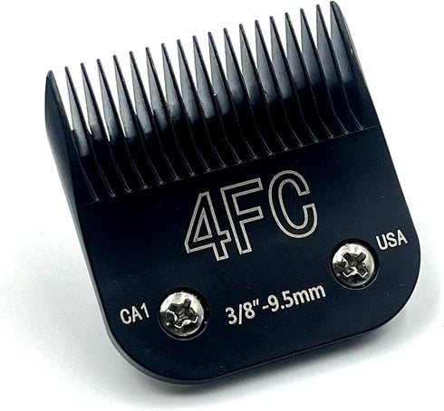Detachable Steel Pet Dog Clipper Blades, Size-4F, Compatible with Andis Cut Length 3/8"...