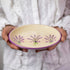 City to Cottage Handmade Lavender Floral Purple And Cream Glazed 7.9inch/20cm Side Plate, Dessert Plate, Unique Ceramic Dinnerware, Housewarming G...