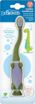 Dr. Brown's Toddler Toothbrush, Dinosaur, Green, 1-Pack...