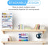 Sooez 6 Pack Clear Pencil Box, Plastic Large Capacity with Snap-tight Lid, Office Supplies Storage Organizer Stackable Design and Stylish...