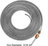 MuHize 3/16 Brake Line - 25 ft Zinc-Coated Professional Brake Tube(2024 New), Roll 25 Ft. of 3/16 Rustproof Steel Tubing, Corrosion Protection...