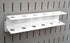 Wall Control Pegboard Screwdriver Holder Bracket Slotted Metal Pegboard Accessory Pegboard and Slotted Tool Board – White...