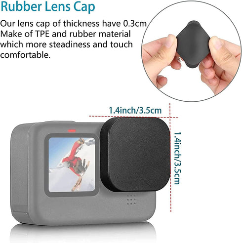 Silicone Sleeve Protective Case for Hero 12 11 10 9+?6PCS? Tempered Glass Screen Protector for Hero 12 11 10 9, Accessories Kit for GoPro Hero 12 ...