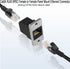 QIANRENON RJ45 Rectangular Panel Network Adapter Cat6A RJ45 8P8C Female to Female Panel Mount Ethernet Connector RJ45 Mounting Network Shield Sock...