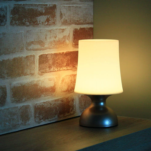 LED Gold and White Lamp,Battery Powered Night Light, Cordless Night Light, 100% Electrical Safety at Home, Minimalist Table Lamp, Decorative Gold ...