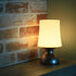 LED Gold and White Lamp,Battery Powered Night Light, Cordless Night Light, 100% Electrical Safety at Home, Minimalist Table Lamp, Decorative Gold ...