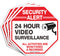 Video Surveillance Sign, 4 Pack 10 x 10 Rust Free .040 Aluminum Security Warning Reflective Metal Signs, Indoor or Outdoor Use for Home Business C...