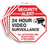 Video Surveillance Sign, 4 Pack 10 x 10 Rust Free .040 Aluminum Security Warning Reflective Metal Signs, Indoor or Outdoor Use for Home Business C...