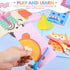 UCEC Toddler Scissors Kids Paper Cut 100 Sheets, 2PCS Plastic Safety Scissors + 2PCS Stainless Steel Preschool Training Scissors, DIY Art Craft Or...