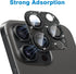 Compatible with iPhone 15 Pro & 15 Pro Max Camera Lens Protector, Bling Lens Cover 3D Rhinestone Diamond 9H Tempered Glass Camera Cover Anti Scrat...